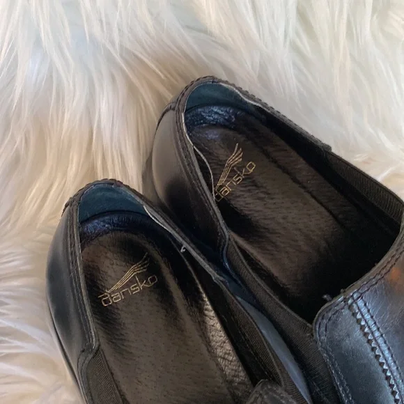 Dansko Black Leather Shoes Women’s Size 39 or 9 - Picture 7 of 8